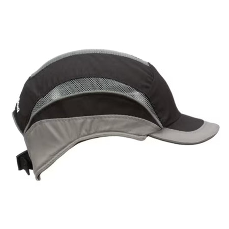 3M™ First Base™ 3 Anstoßkappe 2031219, Elite, schwarz/grau, kurzer Schirm, 55 mm
