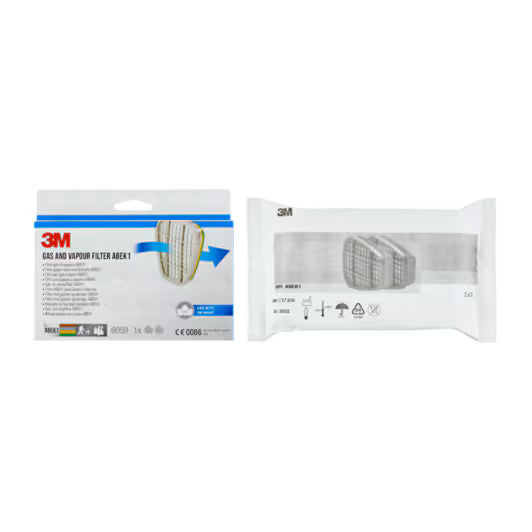 3M™ Gas- und Dämpfefilter 6059, ABEK1 für 6000er- und 6500er-Serie, 1 Paar/Pack