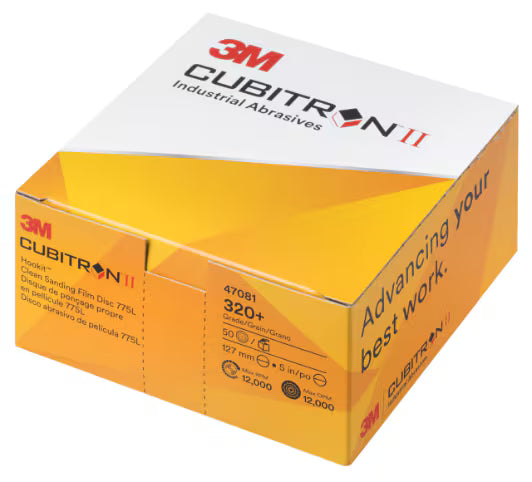 3M Xtract™ Cubitron™ II Filmscheibe 775L, 127 mm, 320+ 500LG, 50 pro Innenpack, 250 pro Karton