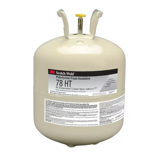 3M™ Hochtemperatur-Polystyrol-Isolier-Sprühklebstoff 78HT, blau, 12,4 kg, Zylinder