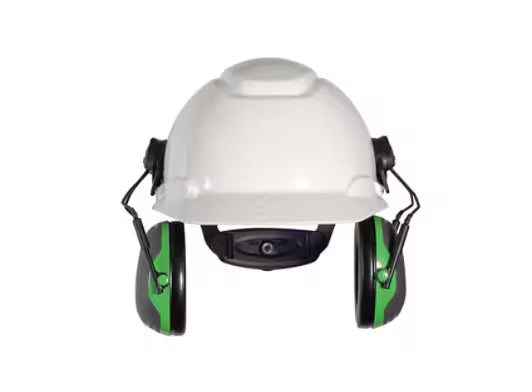 3M™ PELTOR™ Kapselgehörschutz, grün, Helmbefestigung, X1P3