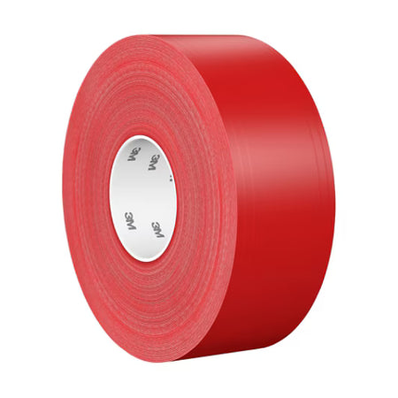 3M™ Robuste Bodenmarkierungsband 971, Rot, 76,2 mm x 32,9 m, 0,43 mm, einzeln verpackt, handlich verpackt