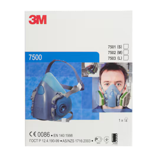 3M™ wiederverwendbare Halbmaske, Größe S, 7501