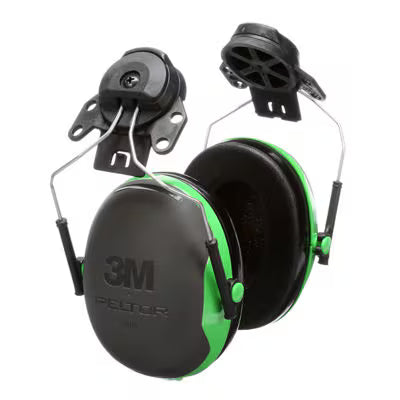 3M™ PELTOR™ Kapselgehörschutz, grün, Helmbefestigung, X1P3