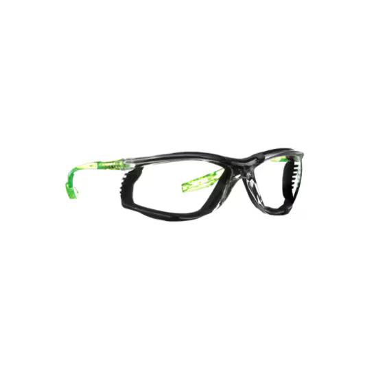 3M™ Solus™ CCS Schutzbrille, Bügel limegrün, Schaumstoffeinlage, Scotchgard™ Anti-Beschlag und kratzbeständige Beschichtung (K&N), klare Scheiben, SCCS01SGAF-GRN-F-EU, 20/Karton
