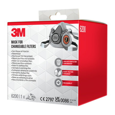 3M™ Maskenkörper für Wechselfilter M, 6200BC1, 1/Packung