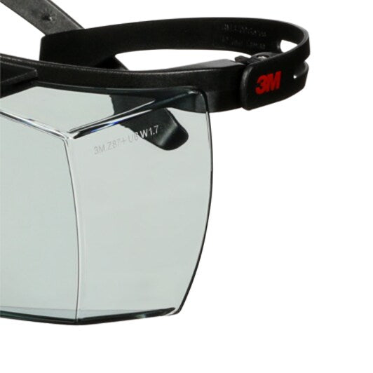 3M™ SecureFit™ 3700 Überbrille, schwarze Bügel, kratzfeste, IR 1.7 Graue Scheibe, SF3717AS-BLK, 20/Karton