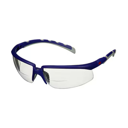 3M™ Solus™ 2000 Schutzbrille, blau/grauer Rahmen, Antibeschlag/Kratzfest, Lesehilfe +1.5, klare Scheiben, S2015AF-BLU, 20/Karton