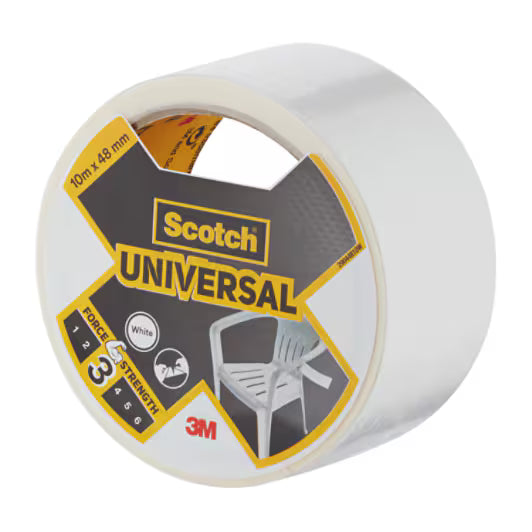 Scotch® Universal-Gewebeband weiß 2904, 10 m x 48 mm 6 Rollen/Karton