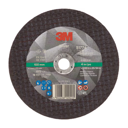 3M™ Silver Trennscheibe, T41, 100 mm x 1 mm x 10 mm