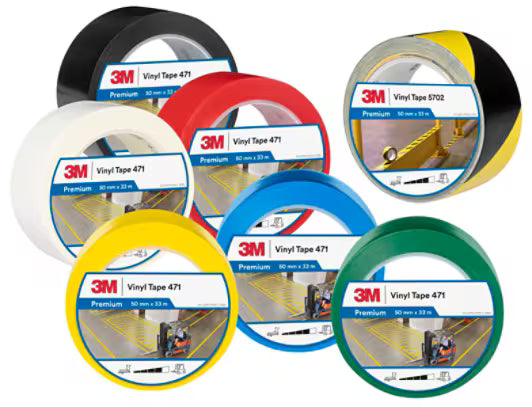 3M™ Vinylband 471, Schwarz 38,1 mm x 33 m, 0.14 mm