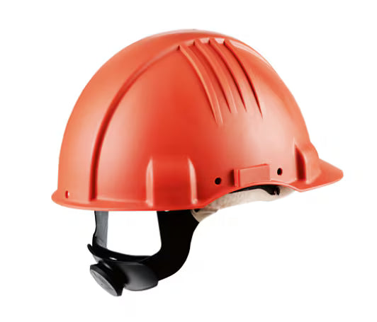 3M™ Hochtemperatur-Schutzhelm, Ratschenverschluss, unbelüftet, 1000 V dielektrisch, Lederschweißband, orange, G3501M-OR