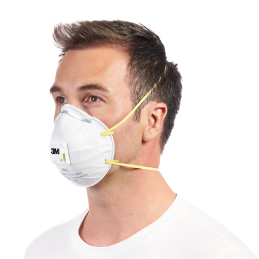 3M™ Atemschutzmaske zum Handschleifen 8812, FFP1, mit Ventil, 3 Stück/Packung