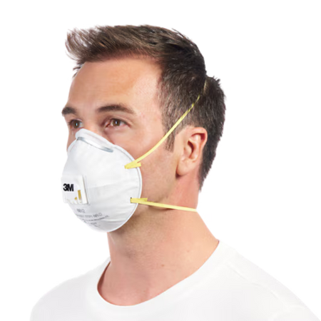 3M™ Atemschutzmaske zum Handschleifen 8812, FFP1, mit Ventil, 3 Stück/Packung