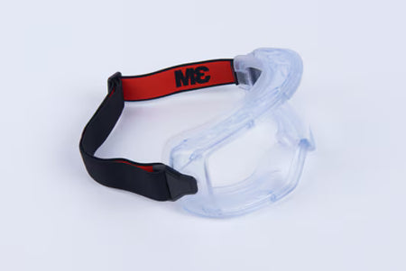 3M™ GoggleGear™ 3000er Serie Vollsichtbrille, PVC-Rahmen, klare Scotchgard™ AF-Scheibe, Premium-Stoffband, GG3101-SGAF EU