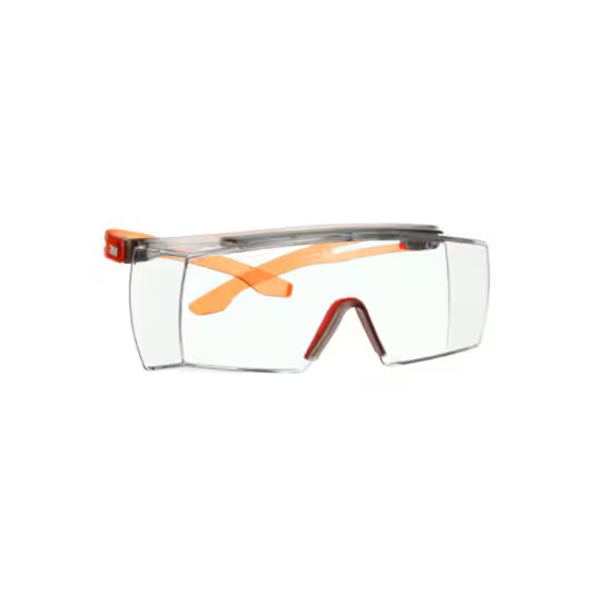 3M™ SecureFit™ 3700 Überbrille, orange Bügel, Scotchgard™ Antibeschlag (K&N), klare Scheibe, SF3701SGAF-ORG-EU, 20/Karton