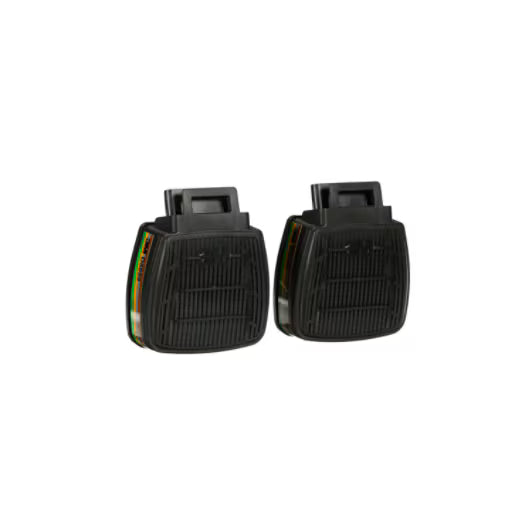 3M™ Secure Click™ Gas-, Dampf- und Partikelfilter, A1B1E1K1, mit doppeltem Luftstrom, D8059