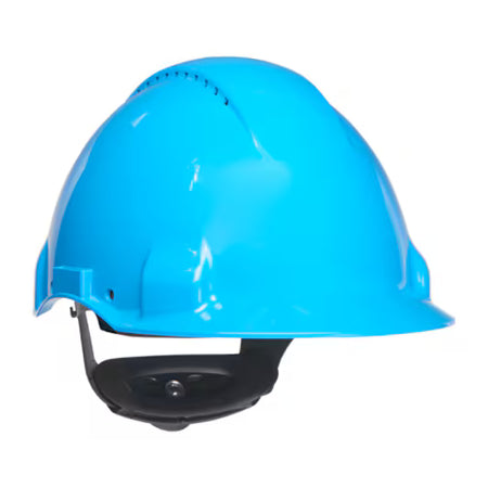 3M™ Schutzhelm, Uvicator, Ratschenverschluss, belüftet, Kunststoff-Schweißband, blau, G3000NUV-BB