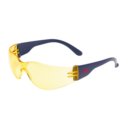 3M™ 2720 Schutzbrille, beschlagfrei/kratzfest, Polycarbonat, gelbe Scheibe, 2722