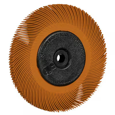 Scotch-Brite™ Radialborste, PN-RB, 80+, 152,4 mm x 11,113 mm x 25,4 mm (6 Zoll x 7/16 Zoll x 1 Zoll), Typ C, mit Adapter