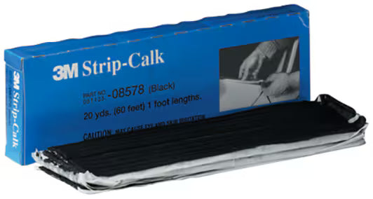 3M™ Knetbare Dichtungsstreifen, schwarz, 6 mm x 30,5 cm, x60, 08578