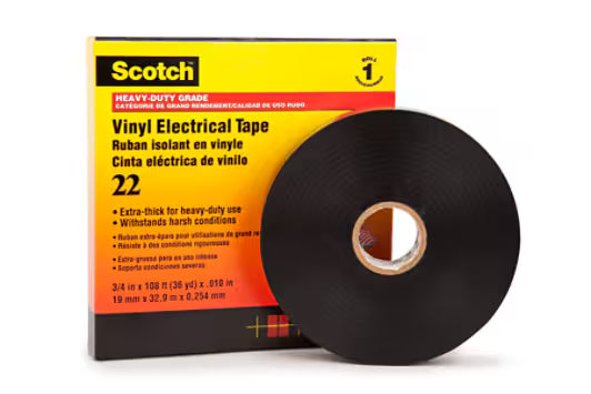 Scotch® 22 Vinyl-Elektro-Isolierband, schwarz, 19 mm x 33 m, 0,25 mm