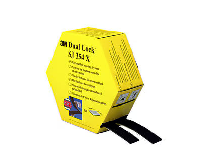 3M™ Dual Lock™ Wiederverschließbarer Befestiger SJ3540, Schwarz, 25 mm x 45.7 m, 5.7 mm, 40 Pilzköpfe/cm²