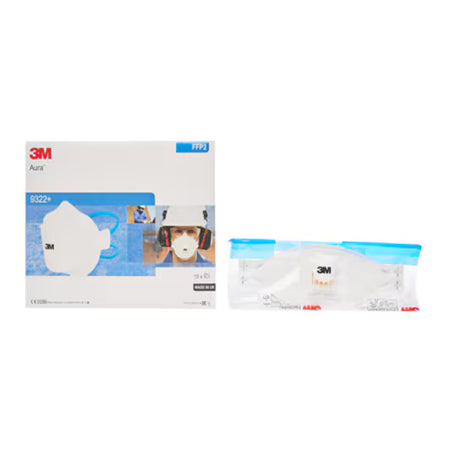 3M™ Aura™ Atemschutzmaske, FFP2, mit Ventil, 9322+