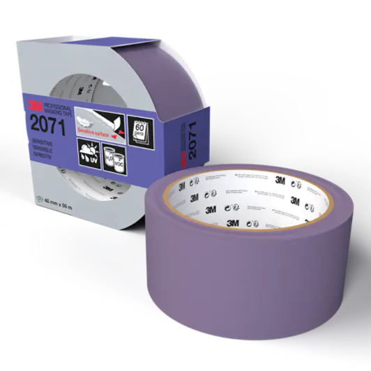 3M™ Professional Abdeckband 2071, Empfindliche Oberflächen, 48 mm x 50 m, 1 Rolle/Packung, 100% PEFC, SGSCH-PEFC-COC-110078