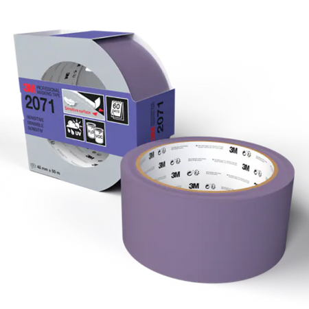 3M™ Professional Abdeckband 2071, Empfindliche Oberflächen, 48 mm x 50 m, 1 Rolle/Packung, 100% PEFC, SGSCH-PEFC-COC-110078