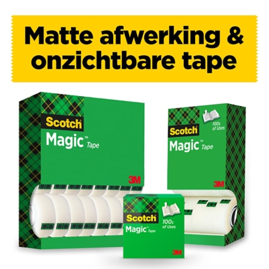 Scotch® Magic™ Unsichtbares Klebeband, 1 Rolle, 25 mm x 66 m