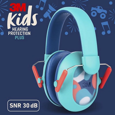 3M™ Gehörschutzkapseln für Kinder Plus PKIDSP-TEAL-E, Türkis (87-98 dB)