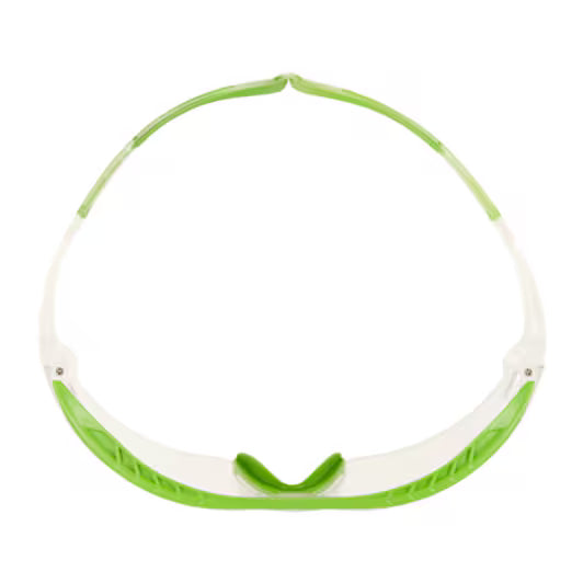 3M™ SecureFit™ 400X Schutzbrille, grün/klarer Rahmen, Scotchgard™ Anti-Beschlag- und Kratzschutzbeschichtung (K&N), klare Scheiben, SF401XSGAF-GRN-EU, 20/Karton