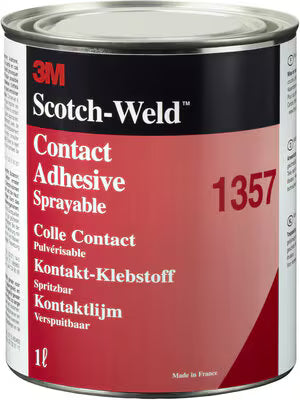 3M™ Hochleistungs-Neopren-Kontaktklebstoff 1357, Graugrün, 1 L