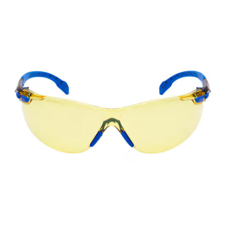 3M™ Solus™ 1000 Schutzbrille, blau/schwarzer Rahmen, Scotchgard™ Anti-Beschlag- und Kratzschutzbeschichtung (K&N), bernsteinfarbene Gläser, S1103SGAF-EU, 20/Karton