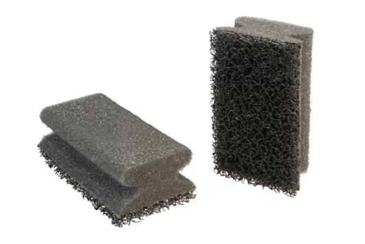 Scotch-Brite™ Vliesschleifpads NS2030, Schwarz/Schwarz, 70 mm x 130 mm, 6 Stück/Packung