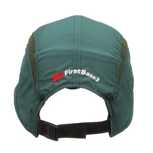 3M™ First Base™ 3 Anstoßkappe 2030596, Classic, dunkelgrün, kurzer Schirm, 55 mm, konfiguriert