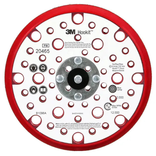 3M Xtract™ Niederprofil-Stützteller, 152 mm x 9,52 mm x 15,8 mm, 53-Loch