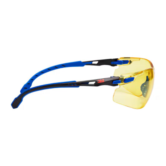 3M™ Solus™ 1000 Schutzbrille, blau/schwarzer Rahmen, Scotchgard™ Anti-Beschlag- und Kratzschutzbeschichtung (K&N), bernsteinfarbene Gläser, S1103SGAF-EU, 20/Karton