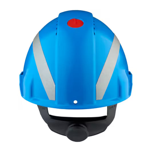 3M™ Schutzhelm, Uvicator, Ratschenverschluss, belüftet, reflektierend, Kunststoff-Schweißband, blau, G3000NUV-R-BB