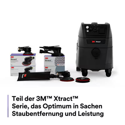 3M Xtract™ Druckluft-Exzenterschleifer, 88947, 125 mm, Eigenabsaugung, 8 mm Hub, 1 Stk./Karton