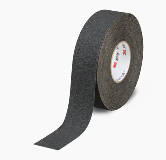 3M™ Safety-Walk™ Antirutschband elastisch, mittelfein, 310, Schwarz, 25 mm x 18.3 m, 1 Rolle/Karton