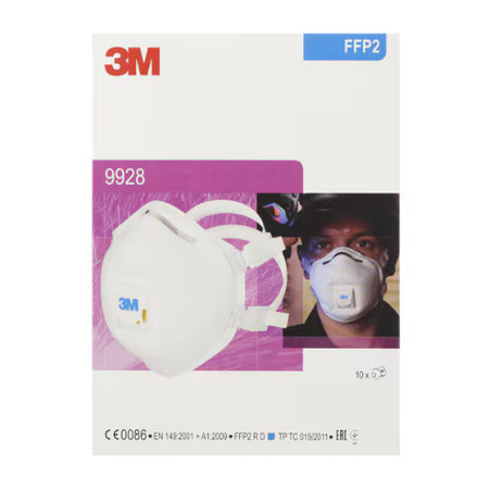 3M™ Schweißrauchmaske, FFP2, mit Ventil, 9928