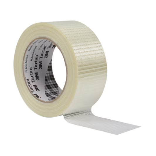 Tartan™ Kreuzgewebeverstärktes Filamentband 8954, Transparent, 25 mm x 50 m, 0.125 mm