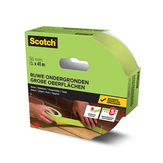 Scotch® Abdeckband für raue Oberflächen, 36 mm x 41 m, 1 Rolle/Packung, PEFC Controlled Sources SGSCH-PEFC-COC-110078