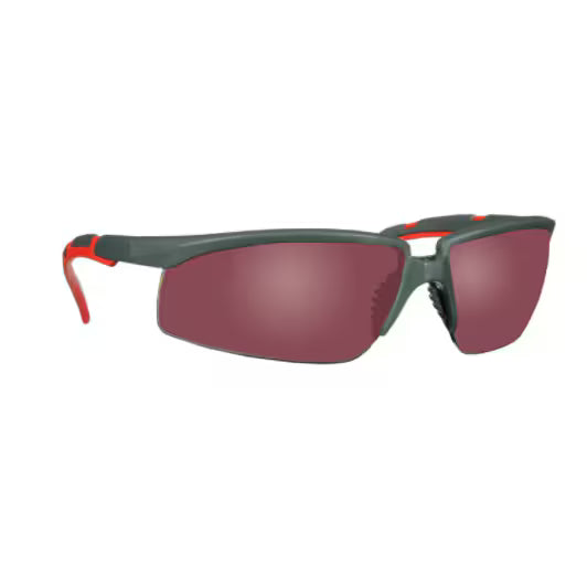 3M™ Solus™ 2000 Serie, S2024AS-RED, grau/rote Bügel, verspiegelte rote, kratzfeste Gläser, 20/Karton