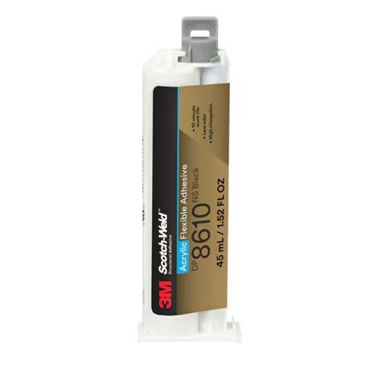 3M™ Scotch-Weld™ Flexibler Acrylatklebstoff DP8610NS, Schwarz, 45 ml Duo-Pak