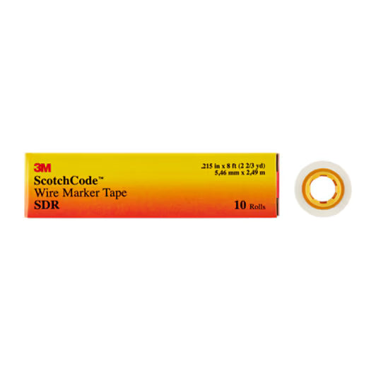 3M™ ScotchCode™ SDR-0/9 Kabelmarkierung Nachfüllrollen, Nummer 0-9, 10x Verkaufsverpackung