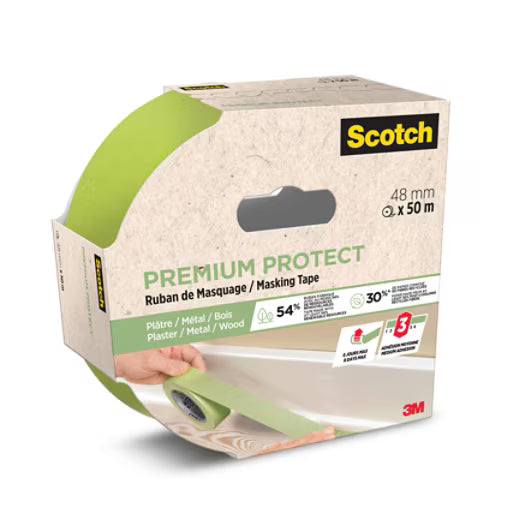 Scotch® Premium Protect Abdeckband, 48 mm x 50 m, 70 % PEFC, SGSCH-PEFC-COC-110078