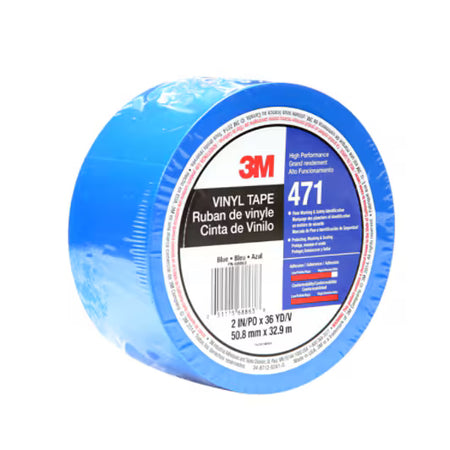 3M™ Vinyl-Klebeband 471, Blau, 50 mm x 33 m, 0.14 mm, Einzeln verpackt